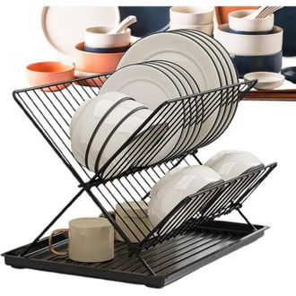 OEM Escurridor De Platos Plegable - Bandeja Extra&iacute;ble Para Recoger El Agua - Escurridor De Cocina Plegable Para Cubiertos, Platos Y Vajilla, Escurridor De