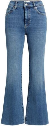 Frame Denim The Pixie Icon Raw Hem Flare Leg Jeans in Gossamer at Nordstrom, Size 29