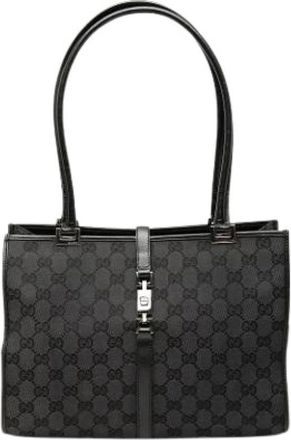Gucci Pre-owned Shoulder Bags, female, Black, Size: ONE SIZE Pre-owned The Jackie tote