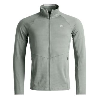 Ortovox Fleece Light Grid Jacket - Heren - Fleece jassen - Groen - M - Fitness