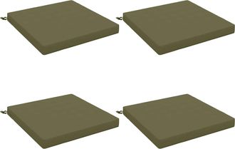vidaXL Cojines De Asiento De 4 Piezas Soest 4 Uds. 100% Poli&eacute;ster Vidaxl