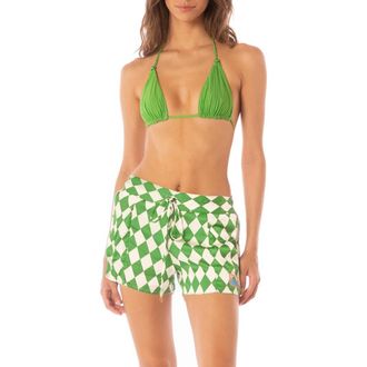 Maaji Blissful Cover-Up Shorts in Bright Green at Nordstrom Rack, Size Large