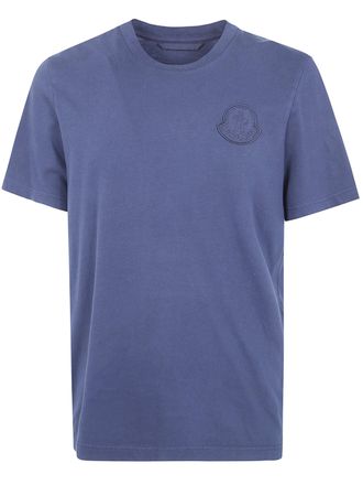 Moncler Short Sleeves Heavy Combed Cotton Jersey T-Shirt