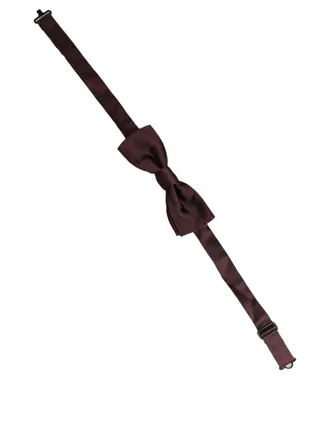 Dolce & Gabbana Silk Bow Tie - Brown