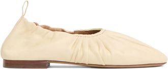 Mansur Gavriel Platte ballerinas met ruches - Beige