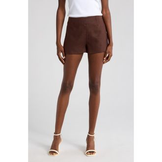 Faithfull The Brand Lila Linen Shorts in Bistre at Nordstrom Rack, Size X-Large