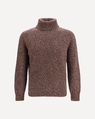 Brunello Cucinelli Wool, silk and cashmere turtleneck Sweater Male 48