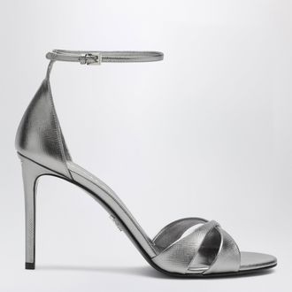 Prada Sandali con tacco argento