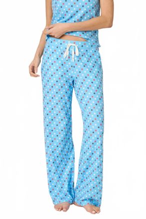 PJ Salvage Star Spangled Summer Pajama Pants In Bay Blue