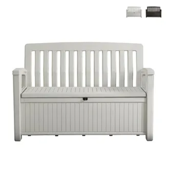 Keter Cassapanca In Resina Patio Bench Bianca - Keter