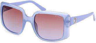 Guess GU00097 81Z Womens Sunglasses Purple Size 53