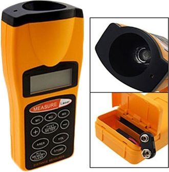 Trade Shop Trade Shop - Misuratore Di Distanza Metro Puntatore Laser Ultrasuoni Display Lcd Misura 18 M