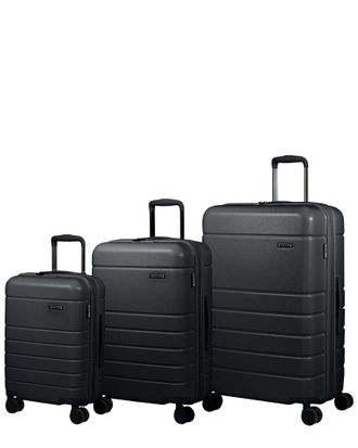Champs Luggage Linen 3Pc Expandable Luggage Set