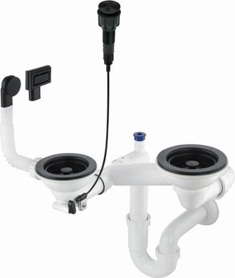 OEM Deante Sifone Nero Opaco Space-saver Per Lavandino