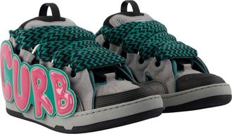 Lanvin Mens Curb Sneaker Multicolor Calfskin