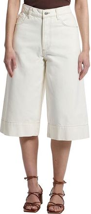 Paige Eva Gaucho in Contrast Ecru Womens Jeans Contrast Ecru : 29 17, Cotton/Denim