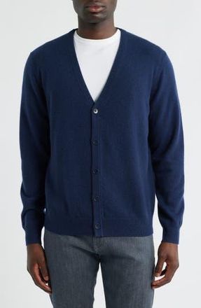 Nordstrom V-Neck Cashmere Cardigan in Navy Still at Nordstrom Rack, Size Xx-Large