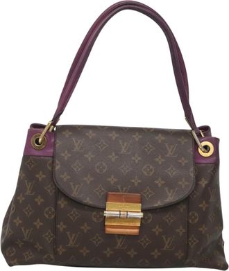 Louis Vuitton Olympe Beige Canvas Shoulder Bag (Pre-Owned)