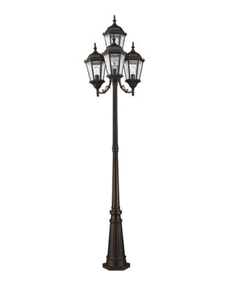 Livex Lighting Hamilton 4-Light Bronze Outdoor 4 Head Post