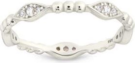 Sterling Forever Lydia Cubic Zirconia Bubble Ring in Silver at Nordstrom, Size 9