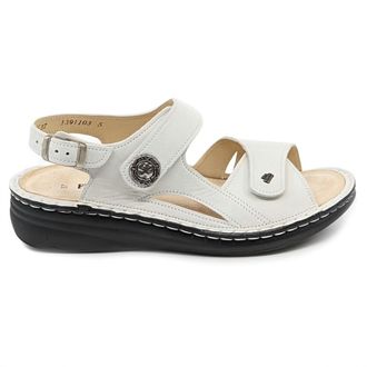 Finn Comfort Womens Barbuda Sandal In Bianco White