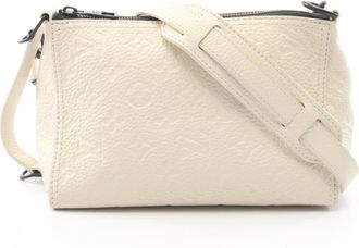 Louis Vuitton White Monogram Leather Handbag Shoulder Bag (Pre-Owned)