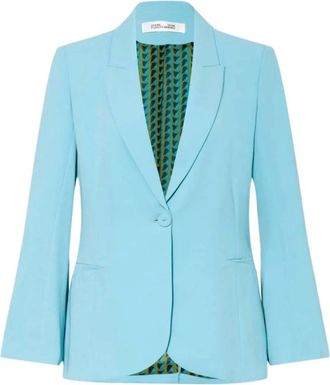 Diane Von F&uuml;rstenberg Giacca Audrey - - Jackets - Donna - Blu - 3XS