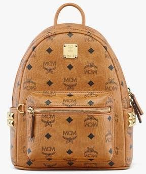 MCM Mini Stark Side Studs Backpack in Visetos in Brown at Nordstrom