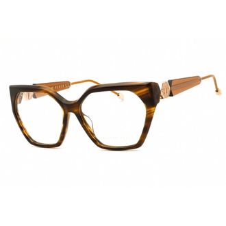 Philipp Plein Ladies Brown Cat Eye Eyeglass Frames VPP068S