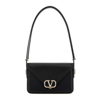 Valentino Garavani Shoulder Bags, female, Black, Size: ONE SIZE VLogo Crossbody Bag