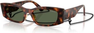 Vogue Eyewear Vo 5655Su W6569A Zonnebrillen - Dames - Zonnebrillen - Bruin - 53 MM - Nylon - Accessoires