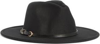 Vince Camuto Felt Panama Hat in Black at Nordstrom Rack