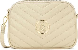 Kazar Rita Crossbody Bag - Dames - Schoudertassen - Beige - ONE Size - Leer - Tassen