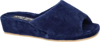 Josef Seibel Schoenen, Dames, Blauw, 38 EU, Katoen, Marseille 01 Pantoffels