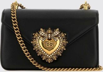 Dolce & Gabbana Borsa a spalla mini Devotion in nappa con cuore sacro