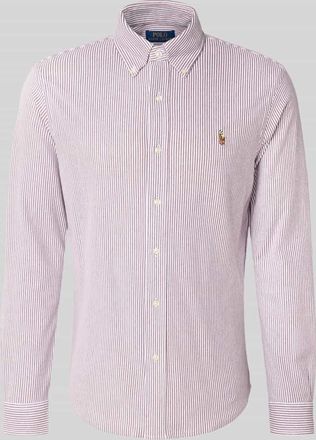 Polo Ralph Lauren Freizeithemd mit Knopfleiste in Bordeaux, Größe XXL