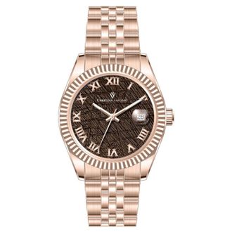 Christian Van Sant Mens Black Round 41mm