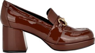 Nine West Tryah Dark Brown Patent WNTRYAH3-200 Womens