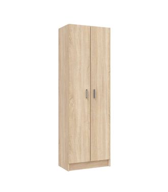 F.R.S. Armario Zapatero Milan 2 Puertas En Acabado Roble. 59 Cm(ancho) 180 Cm(altura) 37 Cm(fondo)
