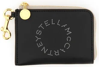 Stella McCartney Perforated Logo Wallet - Black
