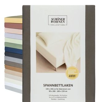 Sch&ouml;ner Wohnen Kollektion Sch&ouml;ner Wohnen S&aacute;bana Ajustable Flat - 1 Unidad 200x200 Cm, Blanco