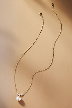 Nadri Venus Pearl Drop Necklace