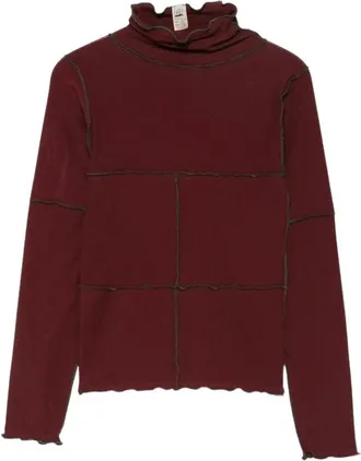BASERANGE Dames, Tops, Rood, Maat: XS Katoen