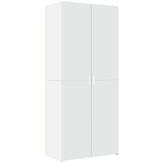 vidaXL Credenza Bianca 80x42,5x185 cm in Legno Multistrato - Vidaxl