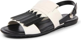 Tod's Origami Franje Sandaal - Dames - Sandalen - Wit - 35 EU - Schoenen