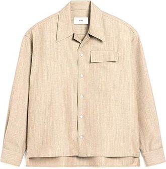 Ami Maglia - Heren - Casual Overhemden - Beige - XL - Overhemden