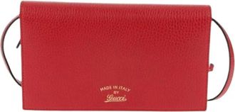 Gucci Pre-owned Cross Body Bags, female, Red, Size: ONE SIZE Pre-owned Vintage Cross Body Bag