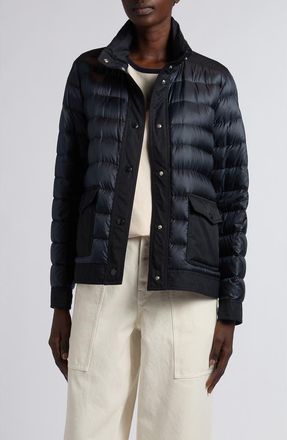Moncler Origan Down Puffer Jacket in Dark Navy Blue at Nordstrom, Size 5