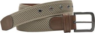 Johnston & Murphy Amherst Engineered Knit Belt in Taupe at Nordstrom, Size 34