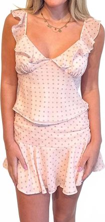 Cotton Candy L.A. Ivy Ruffle Top In Pink